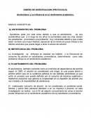 Alcoholismo y su influencia en el rendimiento académico.