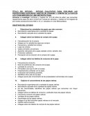 TÍTULO DEL ESTUDIO: ESTUDIO CUALITATIVO PARA EXPLORAR LAS PERCEPCIONES ASOCIADAS, HÁBITOS DE CONSUMO Y COMPRA DE LA PAPA EN LOS CONSUMIDORES DE LIMA METROPOLITANA.