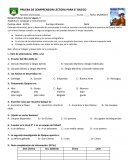 LA PRUEBA DE COMPRENSION LECTORA PARA 6° BASICO[