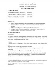 LABORATORIO DE MECÁNICA INFORME DE LABORATORIO 3. Página 1