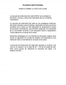 UN ENSAYO SOBRE LO VISTO EN CLASE. Página 1