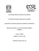 Reporte de práctica 1: Uso del multímetro digital y analógico
