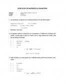 EJERCICIOS DE MATEMÁTICA FINANCIERA ¿En qué tiempo se triplicará una cantidad de dinero al 9% de interés simple?