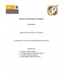 ERGONOMÍA ANÁLISIS DE UN PUESTO DE TRABAJO