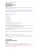 DISPOSICIONES GENERALES CAPÍTULO ÚNICO