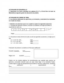 Proyecto de enseñanza de Matemáticas primer grado de educación secundaria: Problemas multiplicativos. Página 8