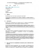 Actividad experimental Elaboración de alimento con tecnología doméstica