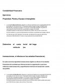 Contabilidad Financiera Ejercicios