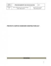 PROYECTO: EDIFICIO HANNOVER CONSTRUCTORA DLP. Página 1