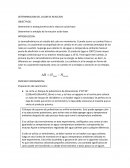 DETERMINACION DEL CALOR DE REACCION Determinar la estequiometria de la reaccion acido-base