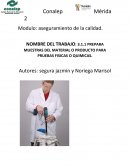 Modulo: aseguramiento de la calidad