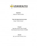 Título del trabajo Derechos de Autor Ensayo “Talento Humano”