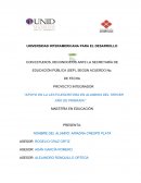APOYO EN LA LECTO-ESCRITURA EN ALUMNOS DEL TERCER AÑO DE PRIMARIA