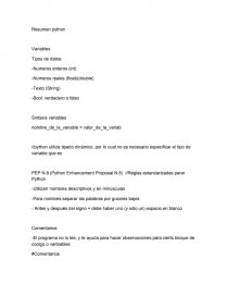 Resumen Python. Página 1