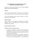 REGLAMENTO PARA LOS ESTUDIANTES DE LOS CURSOS