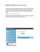 MICROSOFT AZURE (base de datos en la nube)
