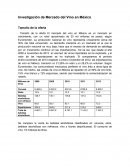 Investigación de mercado del Vino tinto en México.