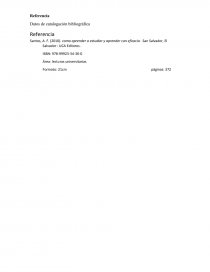Ejemplos de citas cortas y largas en formato APA. Página 1
