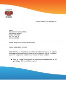 Asunto: Respuesta a solicitud de información.