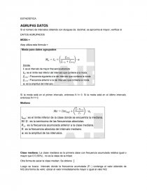 ESTADÍSTICA AGRUPAS DATOS. Página 1