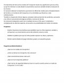 Unidad didáctica: La Manzana de mi Jardín. Los Medios de Transportes