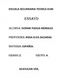 ESCUELA SECUNDARIA TECNICA #140 ENSAYO