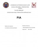 Unidad de Aprendizaje: Problemas Éticos del Mundo Actual
