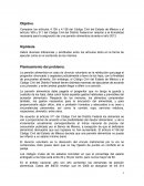 Comparacion de articulos del codigo civil del DF y de la CDMX