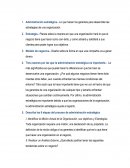 Administracion estrategica. Identificar la Misión Actual de la Organización