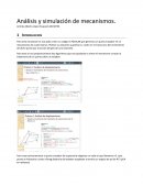 Análisis y simulación de mecanismos.