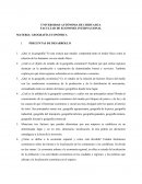 PREGUNTAS DE ANÁLISIS MATERIA: GEOGRAFÍA ECONÓMICA