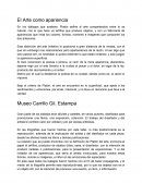 El Arte como apariencia