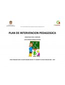 Plan de intervencion pedagogica