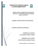 DEUDA PÚBLICA INTERNA DEL ESTADO DE HIDALGO Y LA EXTERNA NACIONAL DESDE 1976 A LA FECHA”