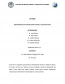 Aprendiendo Excel interactuando desde el constructivismo