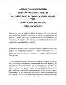 TALLER ENFOCADO A COMO REALIZAR LA HOJA DE VIDA