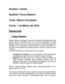 Tema: Óptica Conceptos