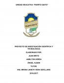 PROYECTO DE INVESTIGACIÓN CIENTÍFICA Y TECNOLÓGICA