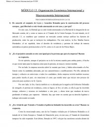 MÓDULO 13: Organización Económica Internacional y Macroeconomía Internacional. Página 1