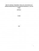 IMPACTO CONTABLE, FINANCIERO Y FISCAL DE LA APLICCION DE LAS NORMAS INTERNACIONALES DE INFORMACION FINANCIERA N.I.I.F EN LAS PYMES