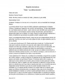 Reporte de lectura “La última lección”