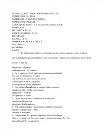 ASIGNATURA REACTIVOS ACIERTOS CALIFICACIÓN. Página 1