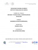 METODOS Y TECNICAS PARA LA INVESTIGACIÓN EN SOCIOLOGÍA