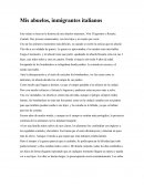 Mis abuelos, inmigrantes italianos