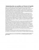 Administración con analítica en Procter & Gamble