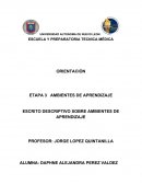 AMBIENTES DE APRENDIZAJE ORIENTACIÓN