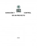 DURACIÓN Y CONTROL DE UN PROYECTO