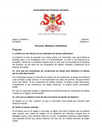Procesos, Métodos y Estándares. Página 1