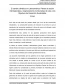 El cambio climático en Latinoamérica
