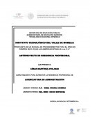 PROPUESTA DE UN MANUAL DE PROCEDIMIENTOS PARA EL ÁREA DE COMPRA EN EL CLUB LAS AMÉRICAS BITANIA S.A de C.V.